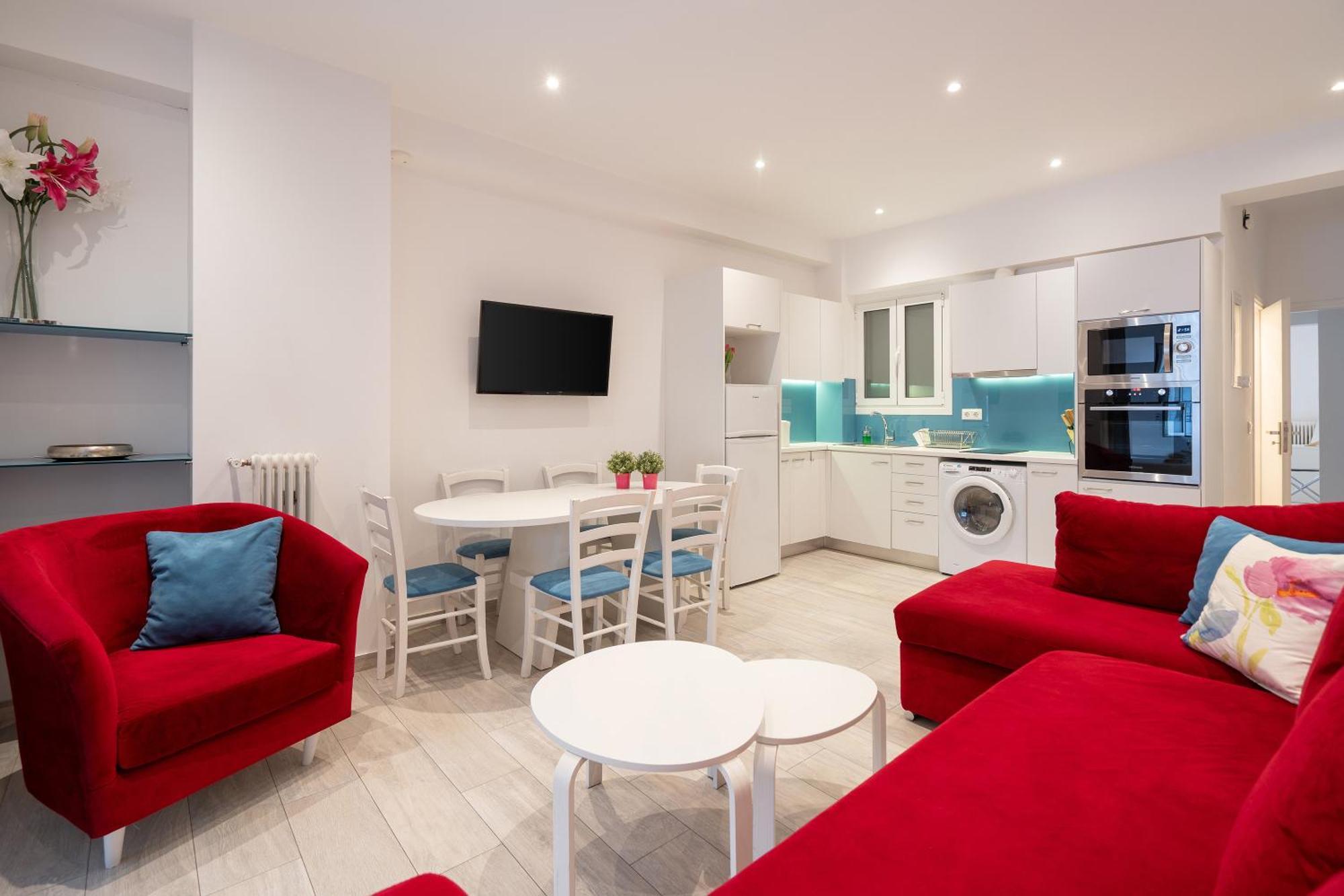 Vibrant & Cozy Apt In Athens Luaran gambar