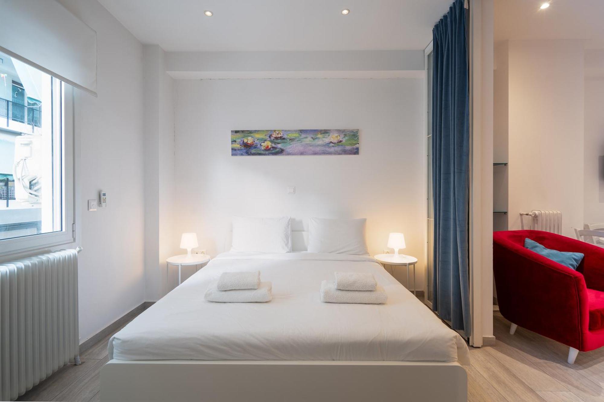 Vibrant & Cozy Apt In Athens Luaran gambar