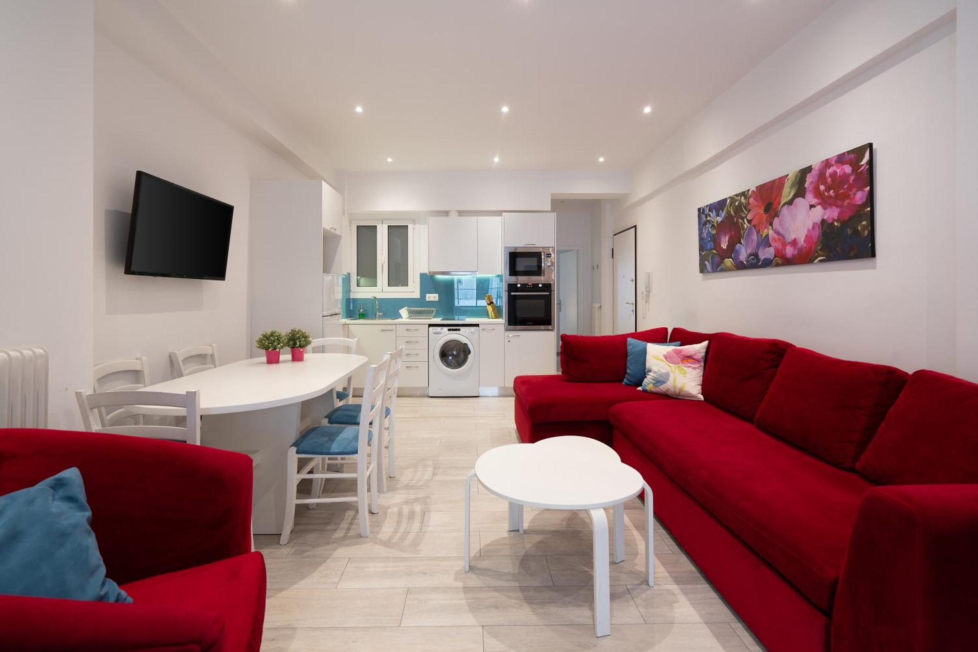 Vibrant & Cozy Apt In Athens Luaran gambar
